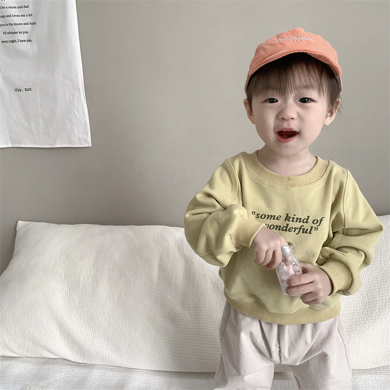 Children's suits spring clothes Korean style children's clothes baby spring clothes long-sleeved sweatshirt sweatpants two-piece suit boys spring clothes