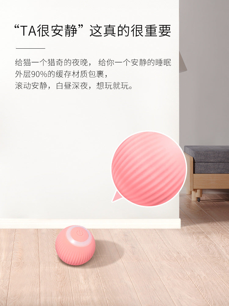 Cross-border gravity rolling ball cat toy, funny cat ball, tooth grinding and chewing resistance, self-pleasure and boredom relief rolling ball pet supplies