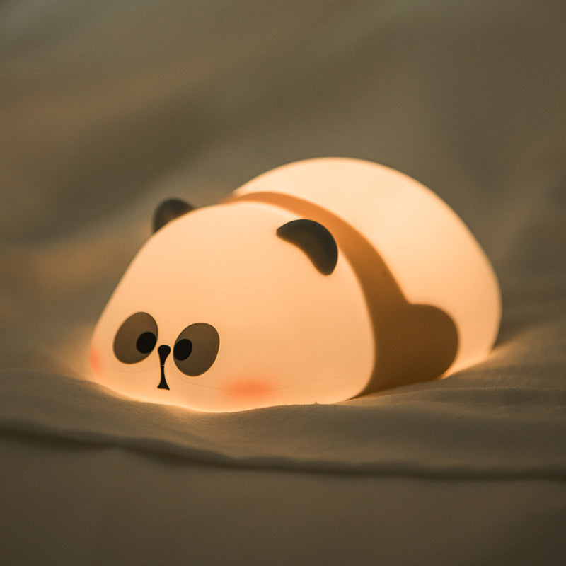 Teacher Rake Paipai Lamp Internet celebrity giant panda night light silicone lamp night light creative gift to heal, cute and relieve stress