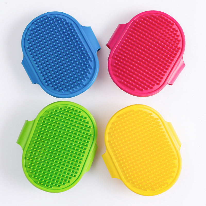 Toy silicone scratcher adjustable gloves massage brush pet comb dog cat clean combing bath brush