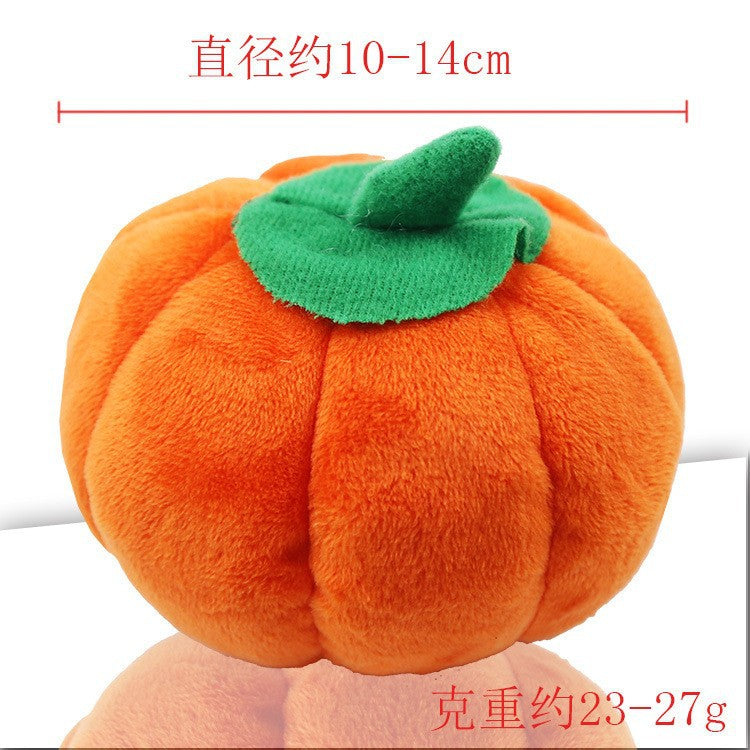 Plush Dog French Bulldog Bite-resistant Ball Rope Sounding Toy Fruit Cartoon Animal Cat Kitten Pet Supplies