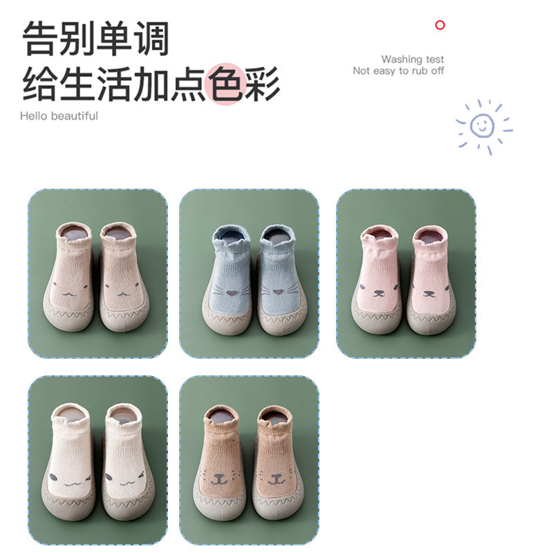 Baby toddler shoes, soft soles, non-slip breathable socks, indoor and outdoor shoes for boys and girls, spring and summer deodorant floor shoes and socks