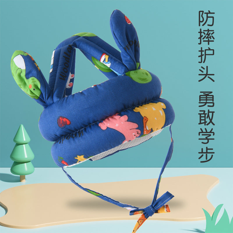 Baby learning to walk head protection anti-fall hat baby learning to walk head protection pad children's anti-collision pillow artifact summer breathable