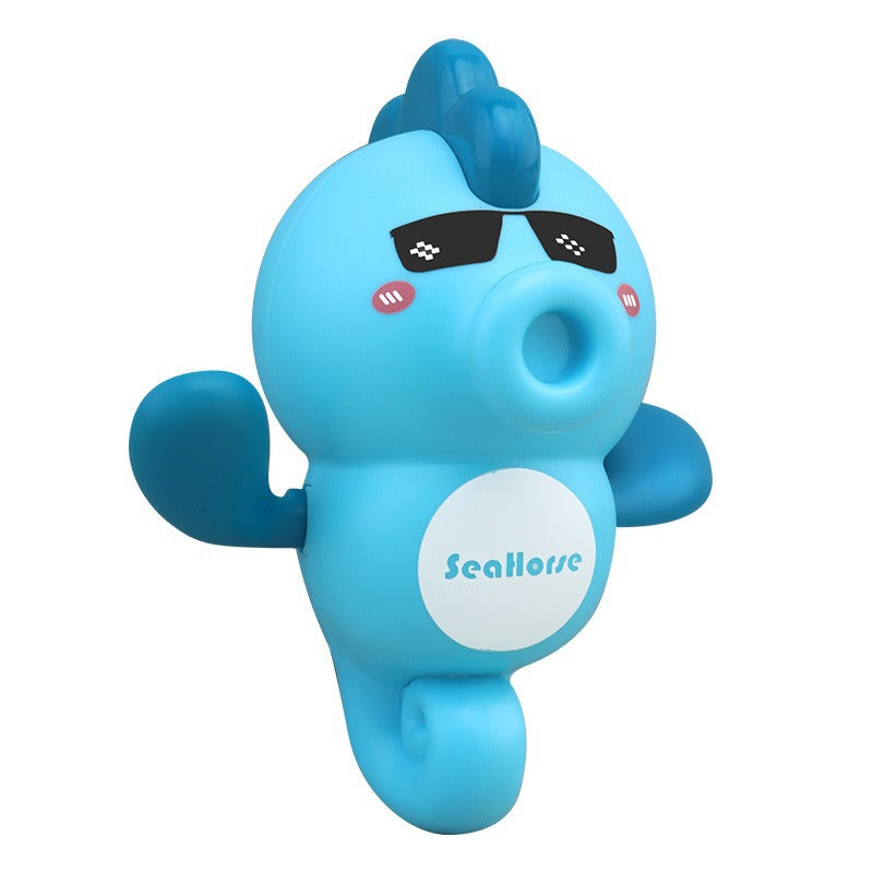 Douyin hot selling children's bathroom water swimming little penguin crab chain cool swim baby bath water toys