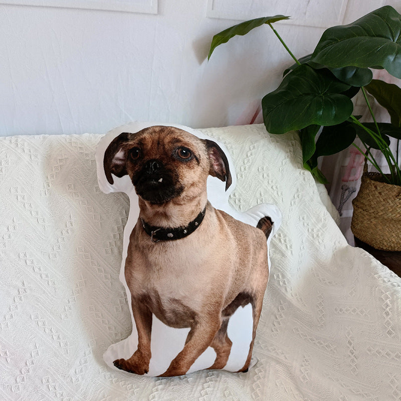 DIY Cat Pillow 3D Pet Pillow Cat Puppy Alien Plush Toy Children Girl Kitten Dog Gift