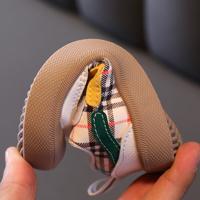 Spring and autumn baby shoes 0-3 years old girl's single shoes soft and hard baby boy toddler shoes casual shoes not small shoes