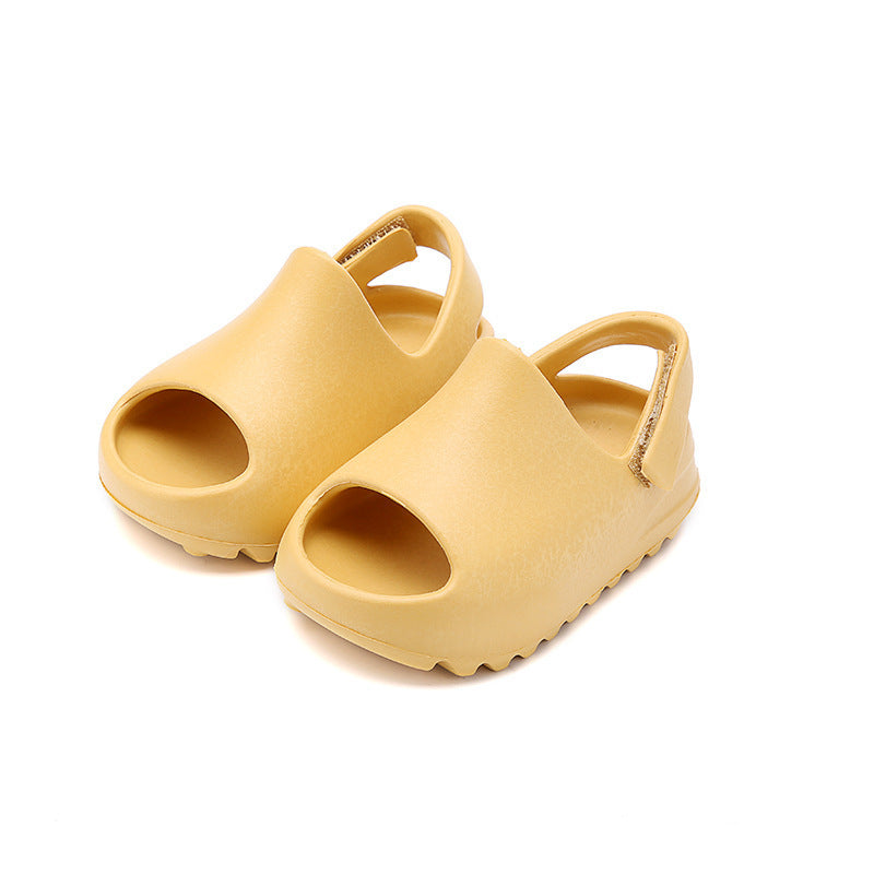 Foreign trade summer children's coconut slippers for women thick-soled indoor home non-slip bags and baby slippers for men cross-border
