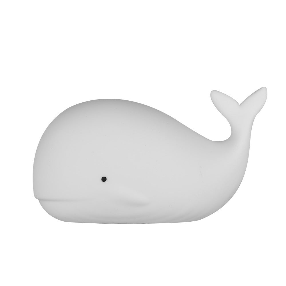 Creative marine silicone lamp whale night light bedroom children's night sleep eye protection gift atmosphere bedside lamp