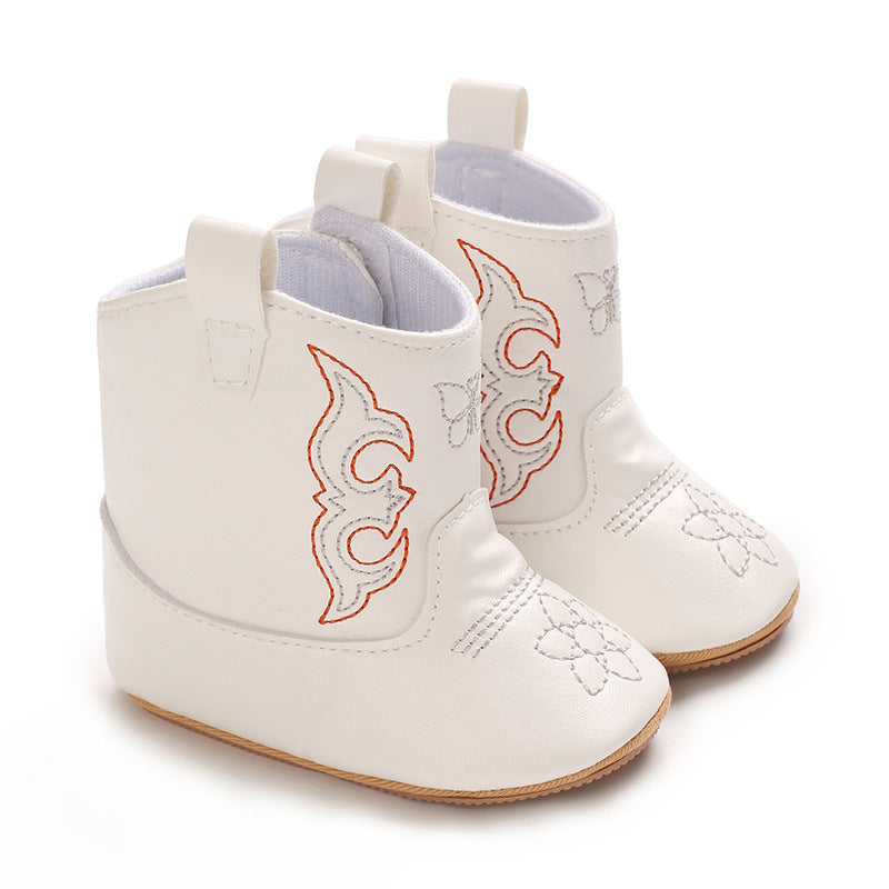 New style baby boots cute high quality soft PU non-slip sole spring and autumn fashion 0-1 year old newborn walking