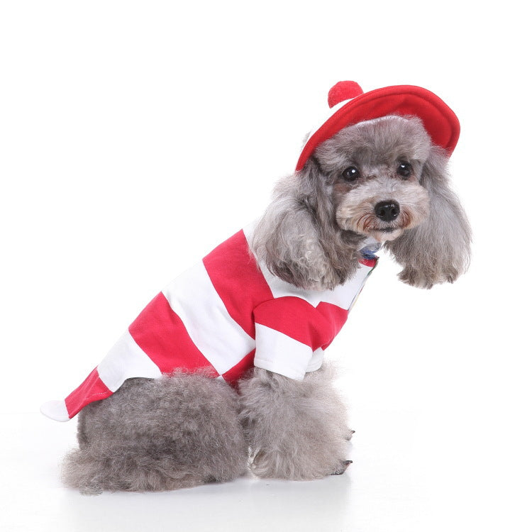 Popular dog Halloween costume funny costume holiday celebration high-strength Velcro anti-wrinkle pet clothing
