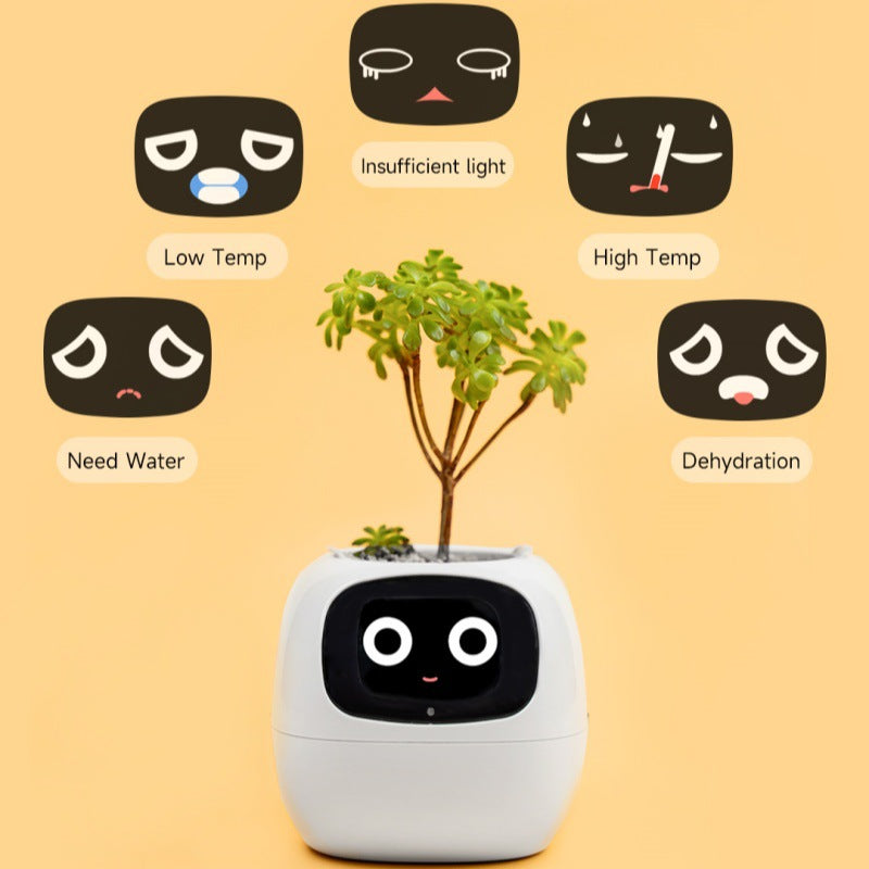 IVY Plant Cute Pet Robot Electronic Pet Flower Pot Healing AI Electronic Toy Creative Birthday Gift