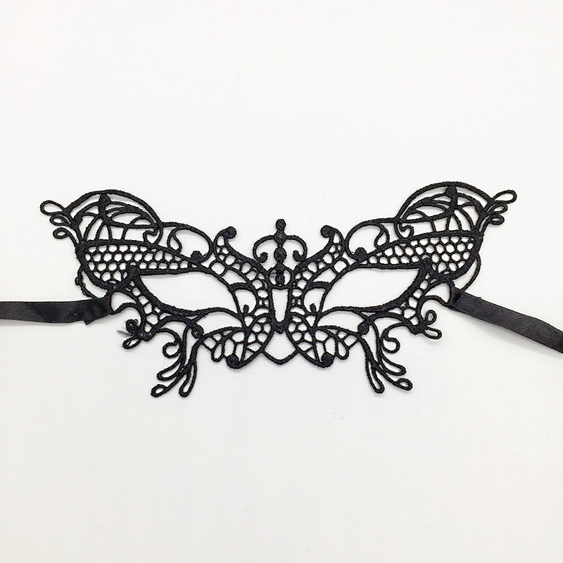 Cross-border exclusive masquerade party lace mask Christmas Halloween fun unshaped eye mask supplies