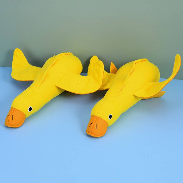 New Spot Pet Plush Sound Toy Medium and Large Dog Sniffing and Bite-resistant Educational Big Yellow Duck Dog Toy