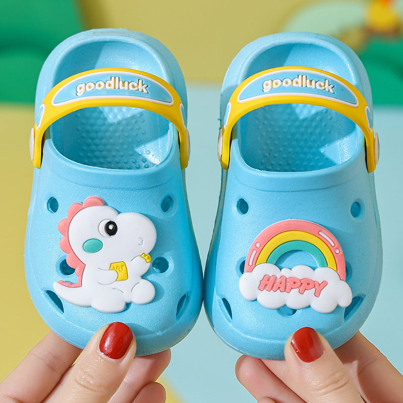 Children's Slippers Summer Girls' Cute Soft Bottom Non-Slip Children's Sandals Children's Infants Baby Hole Shoes Boys