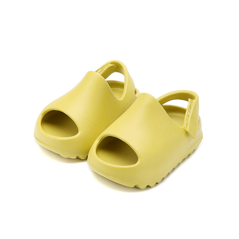 Foreign trade summer children's coconut slippers for women thick-soled indoor home non-slip bags and baby slippers for men cross-border