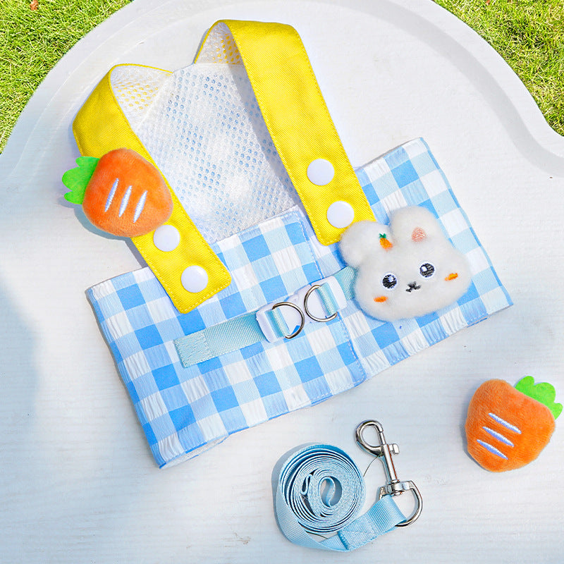 Cross-border wholesale of pet dog harness, leash, sun hat, cat and dog clothes, outdoor cat supplies