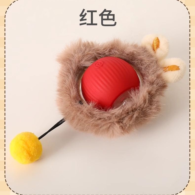 New cat and dog pet toy ball, self-entertainment and fun cat ball, chew-resistant cat chasing toy artifact