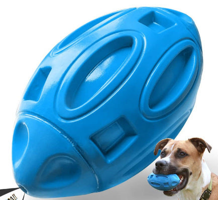 Amazon manufacturers pet dog toy ball dog chew toy chew-resistant football molar sound dog toy wholesale