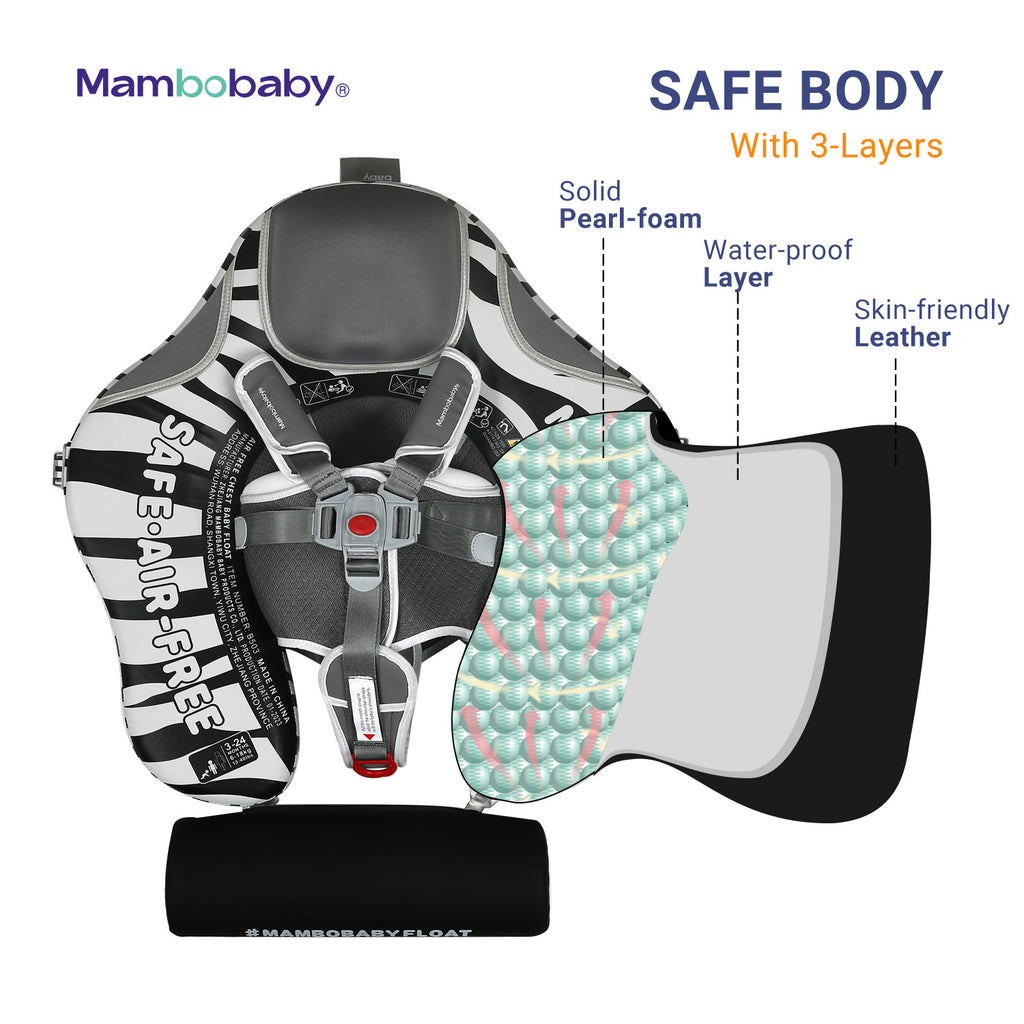 Manbao baby swimming ring 3-24 months newborn non-inflatable baby lying ring infant armpit home bathing sitting ring