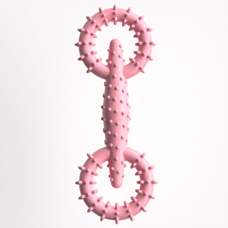 New tpr pet toy pull ring dog chew toy pet chew toy molar stick interactive dog toy