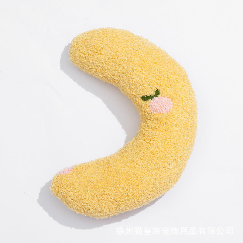 Pet Pillow Cat U-shaped Pillow Dog Pillow Protects Cervical Spine Deep Sleep Toy Pet Crescent Pillow