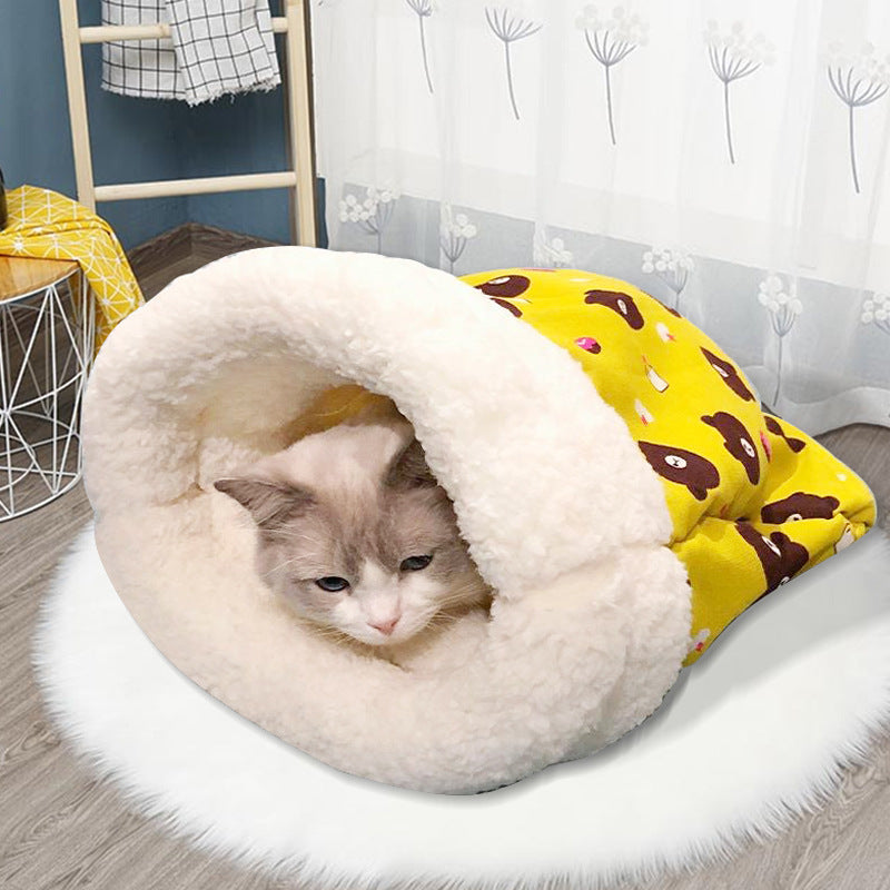 Sleeping bag quilt pet nest Winter warm surround pet nest warm cat nest round dog nest wholesale