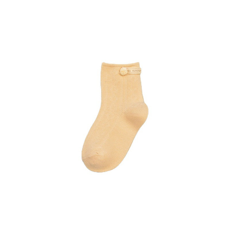 Newborn socks baby summer thin section baby boneless super cute cute middle tube socks 0-6 months wholesale baby