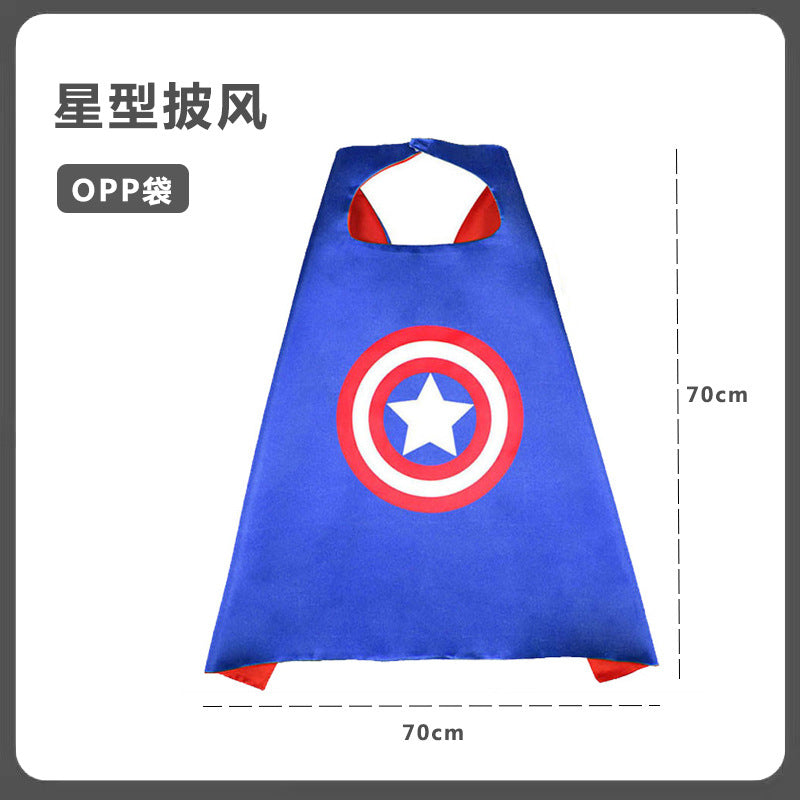 Cross-border Captain America shield launcher deformable boy luminous ejection Marvel Halloween soft bullet toy