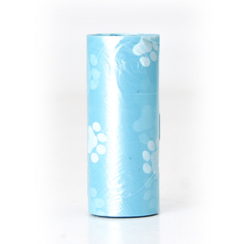 Pet poop bag solid color printed pet garbage bag clean poop bag dog walking portable poop bag