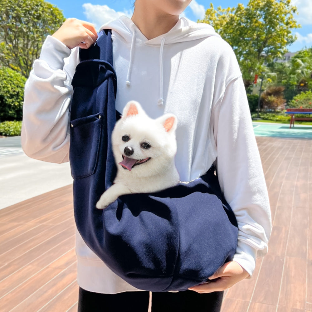 Cross-border cat pet backpack new autumn and winter shoulder bag messenger bag cat bag dog outing bag dog supplies Bichon