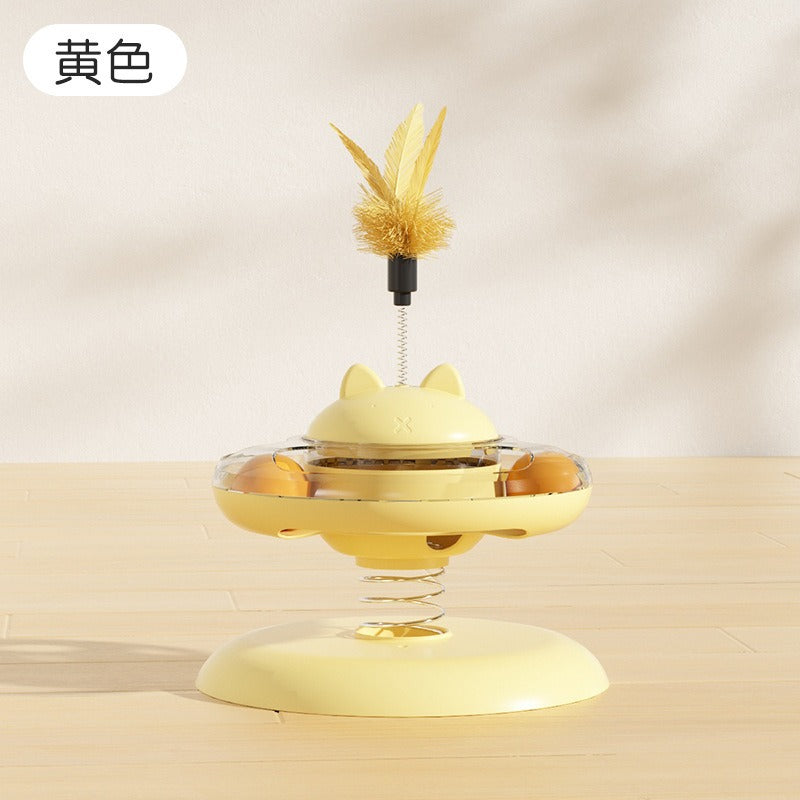 Cross-border new pet toys cat educational leaking toys to relieve boredom suction cup spring cat amusement tool cat amusement toy