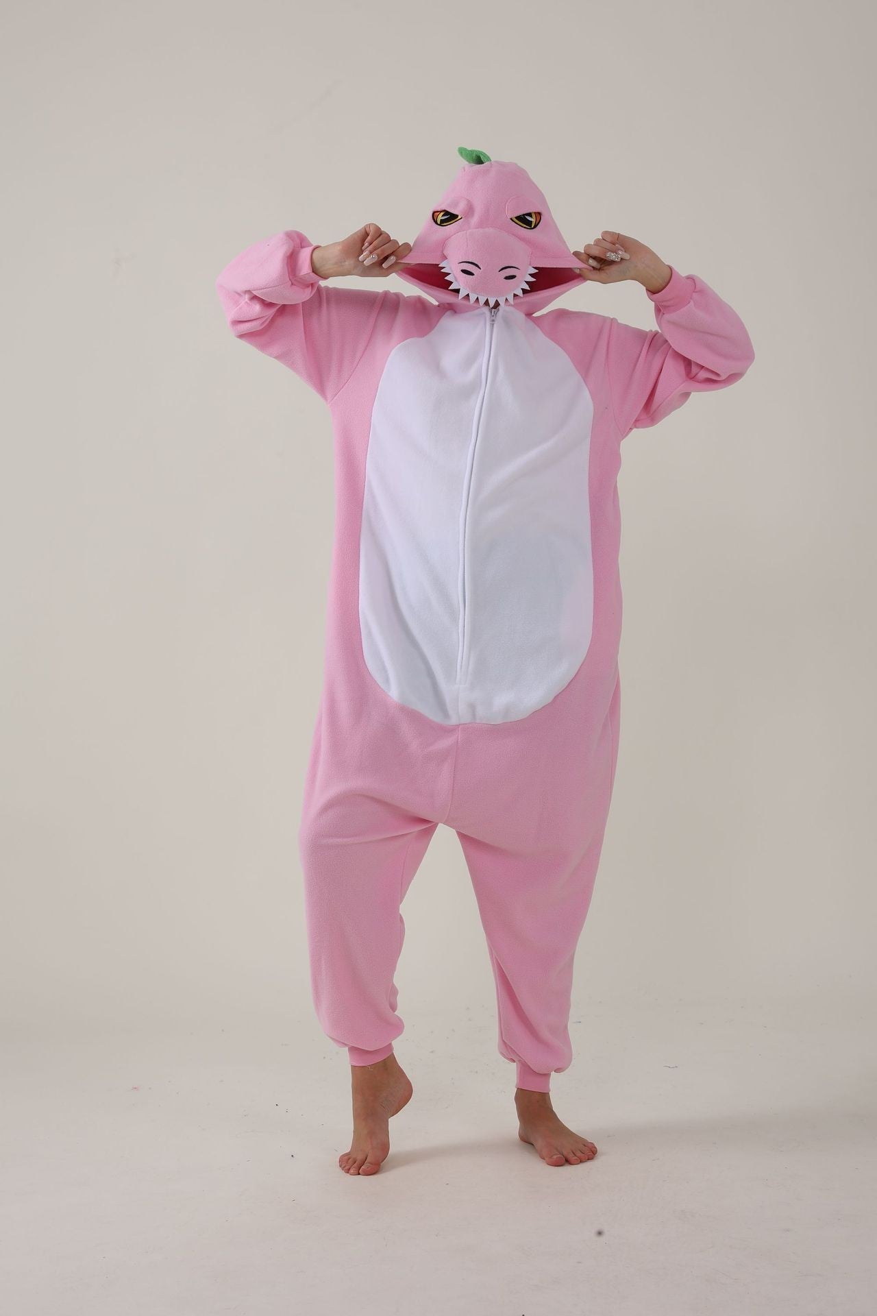 Salamander dragon taming tiger shark lion brown monkey Teletubbies adult cartoon one-piece pajamas Halloween cosp