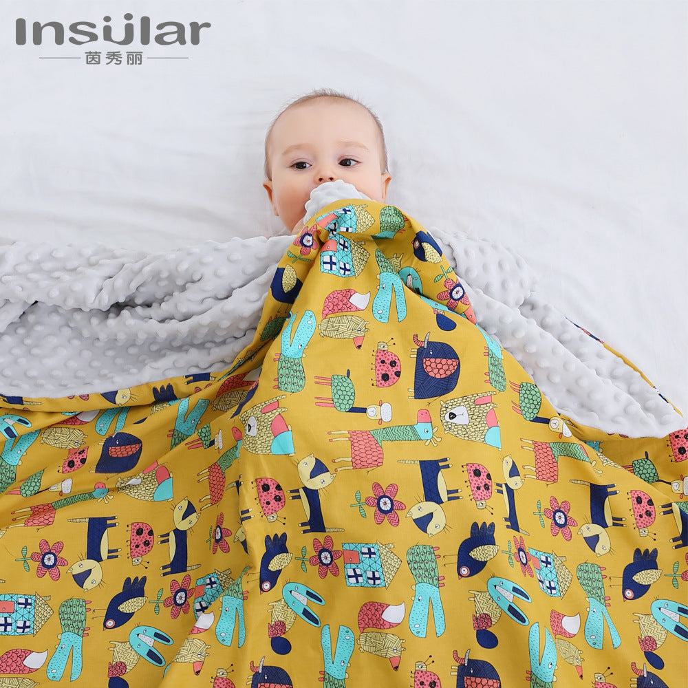 Cotton bean blanket to comfort newborn baby summer thin blanket children's quilt baby spring and autumn seasons blanket