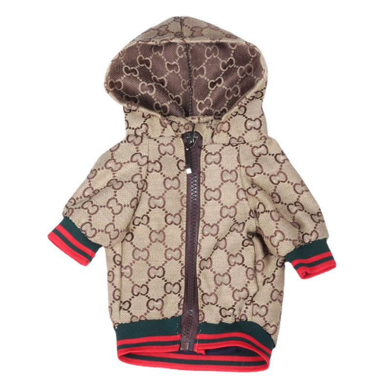 Cross-border Amazon foreign trade puppy dog clothes spot wholesale pet clothing jacket zipper shirt four seasons double layer