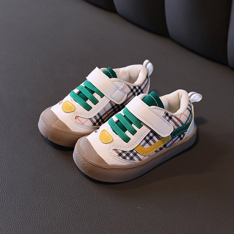 Spring and autumn baby shoes 0-3 years old girl's single shoes soft and hard baby boy toddler shoes casual shoes not small shoes