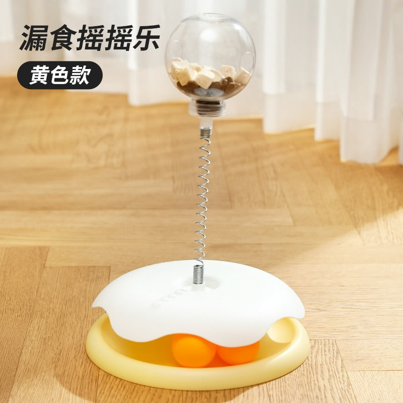 Cross-border new pet toys cat educational leaking toys to relieve boredom suction cup spring cat amusement tool cat amusement toy