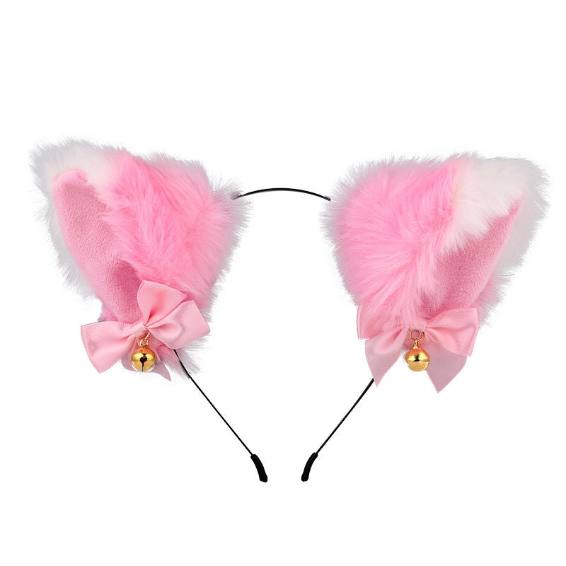 Amazon cross-border cat ear bell headband Cos cat girl hair accessories Christmas Halloween headdress accessories