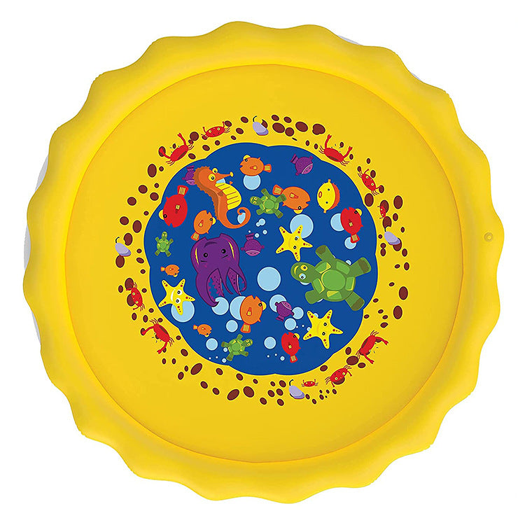 Cross-border spot PVC water spray mat summer outdoor thick non-slip children's pet lawn water spray mat fountain toy