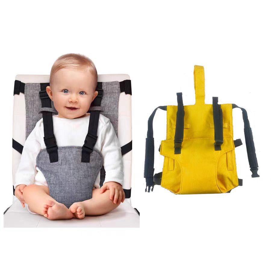 Children's dining chair with baby seat protection anti-fall fixed rope portable dining factory spot