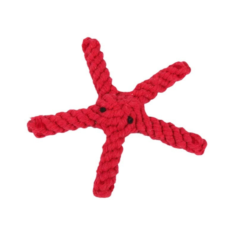 Pet Toy Dog Knot Toy Animal Shape Teeth Gnawing Rope Pomeranian Interactive Pull Tug of War Dog Toy