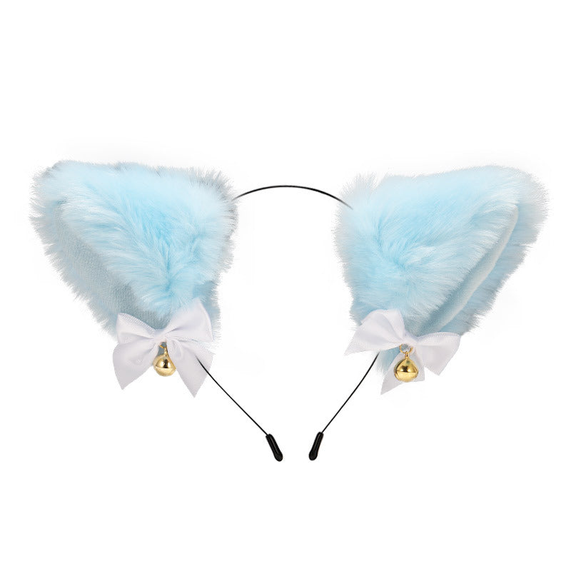 Amazon cross-border cat ear bell headband Cos cat girl hair accessories Christmas Halloween headdress accessories