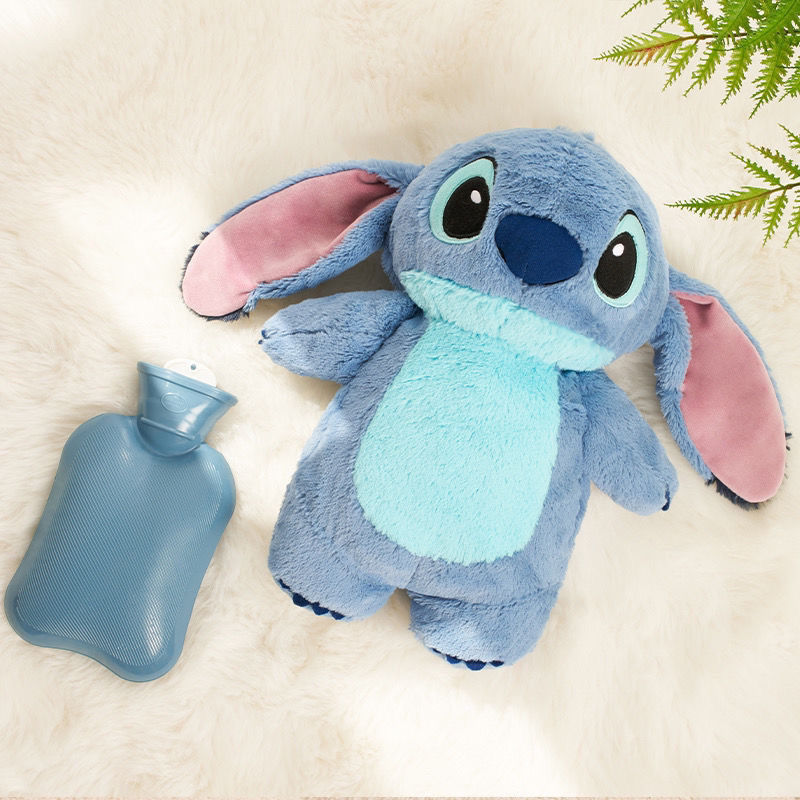 Cartoon plush hot water bottle explosion-proof water injection student hot water bag cartoon doll bear silicone warm baby manufacturer wholesale