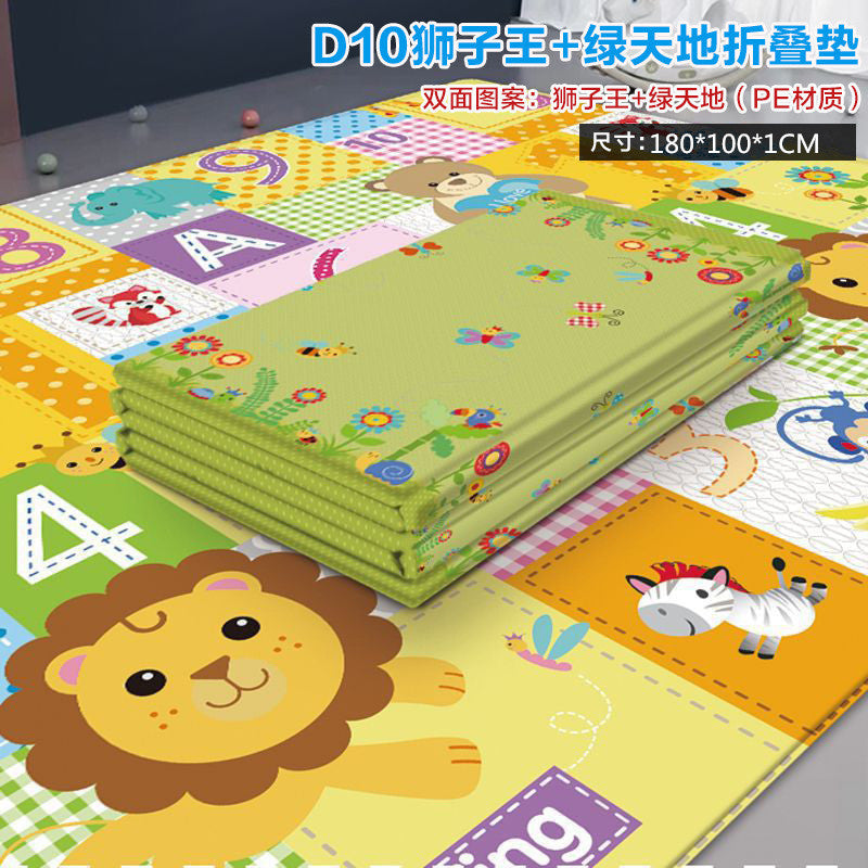 Huaying foldable baby crawling mat thickened baby living room home crawling mat children's foam floor mat with edging