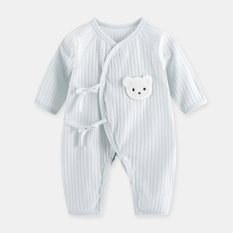 Newborn clothes boneless butterfly clothes four seasons monk clothes baby net celebrity bear bottom thin baby jumpsuit