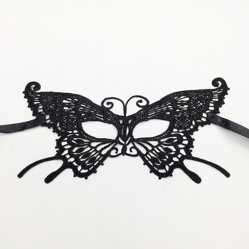 Cross-border exclusive masquerade party lace mask Christmas Halloween fun unshaped eye mask supplies