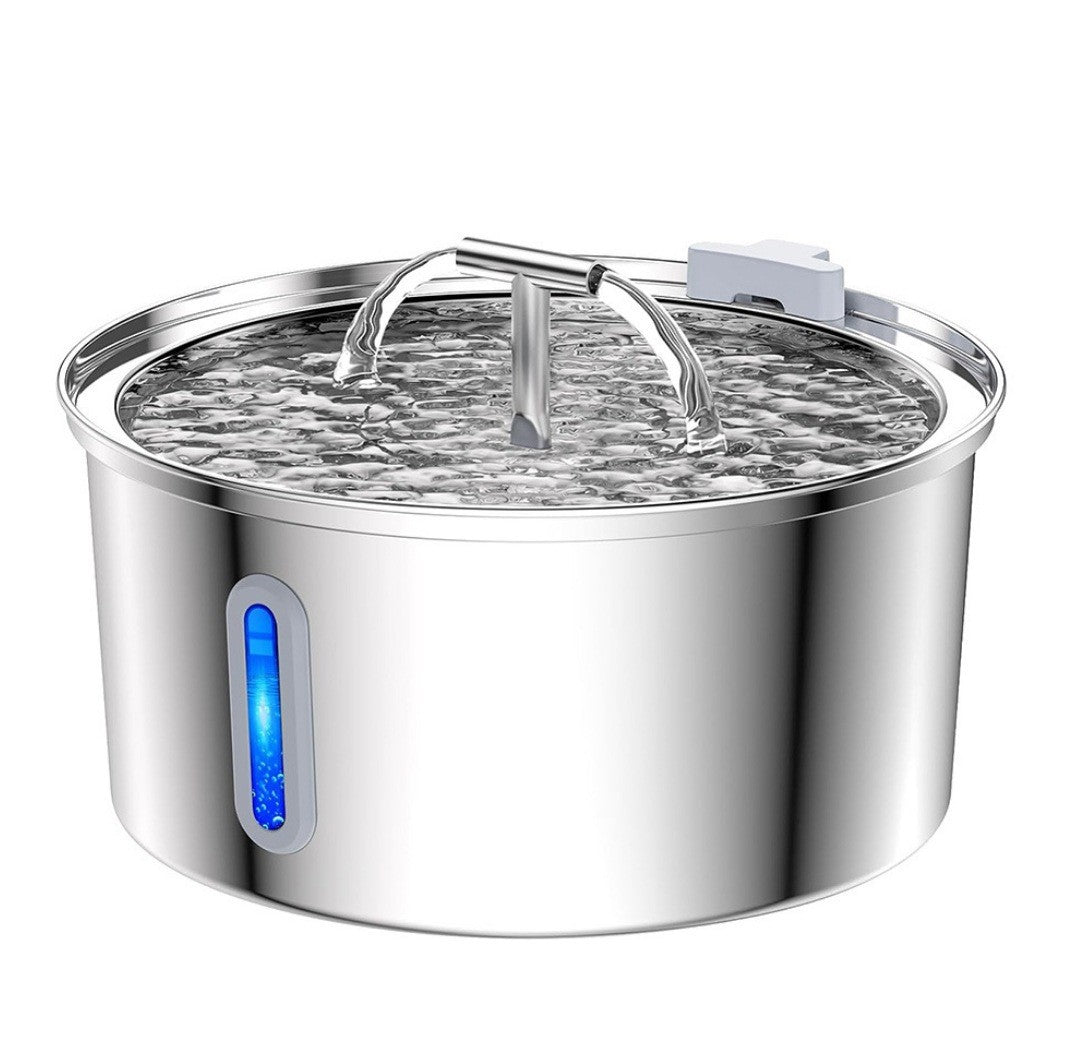 Source factory stainless steel pet smart water dispenser automatic circulation water 3.2L large capacity cat and dog water feeder