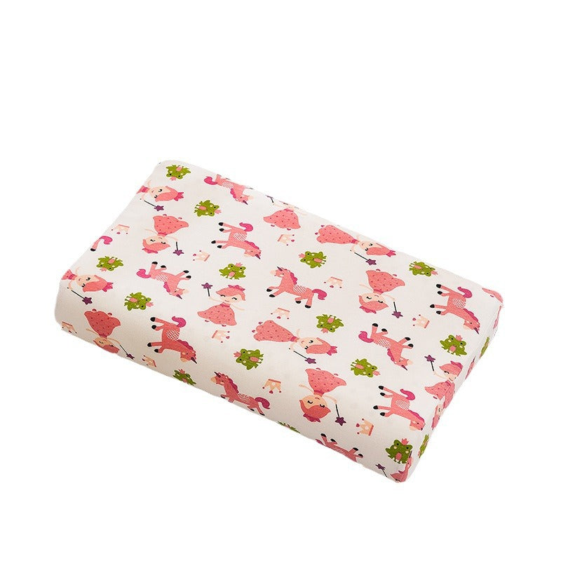 Thai children's natural latex pillow Class A cartoon pure cotton baby pillow core single student dormitory pillow wholesale