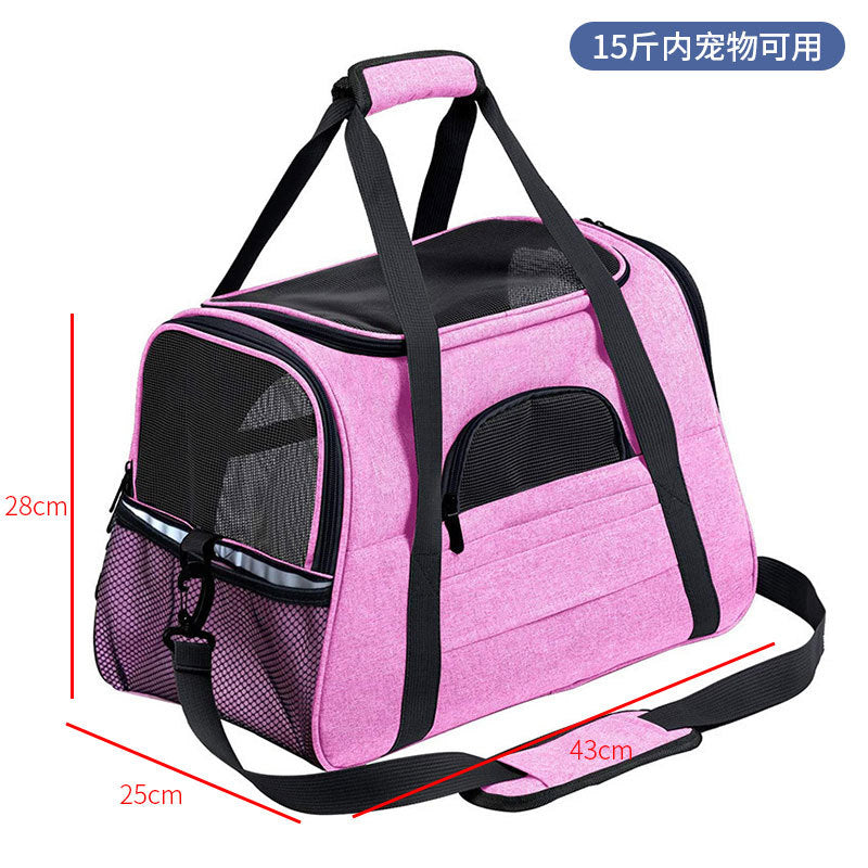 Spot pet bag portable breathable car cat bag hand-held foldable pet box multifunctional dog bag cross-border