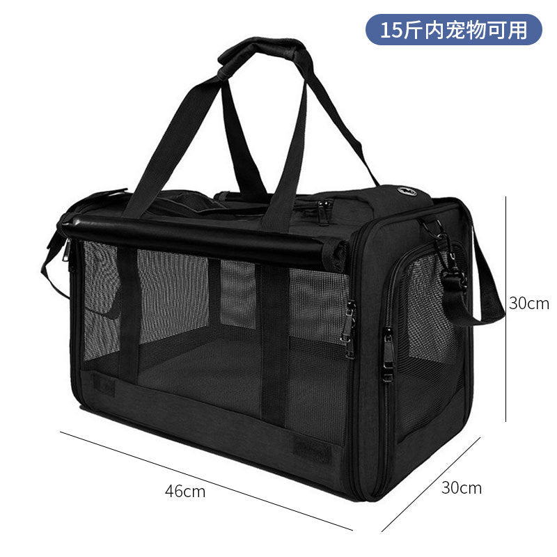 Spot pet bag portable breathable car cat bag hand-held foldable pet box multifunctional dog bag cross-border