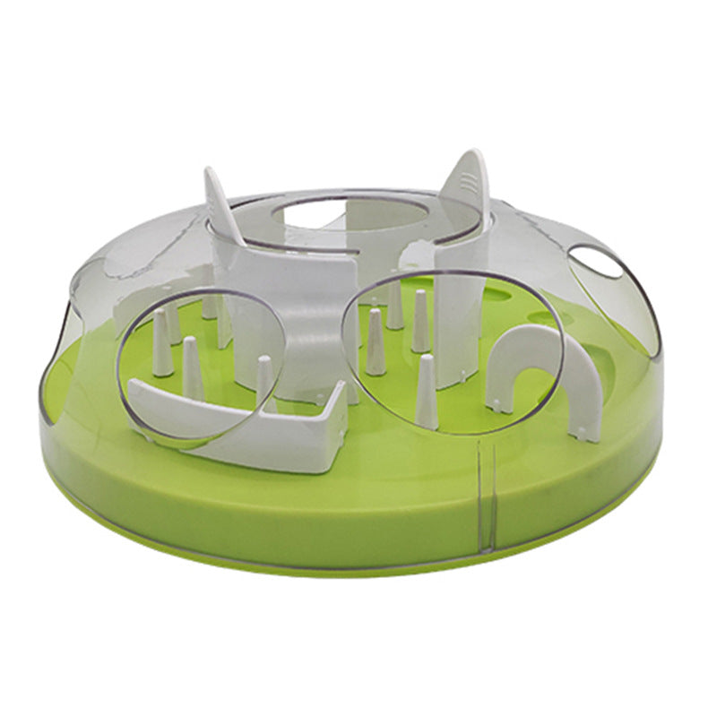Cross-border pet cat toy maze slow food bowl toy cat anti-choking training puzzle combination pet supplies